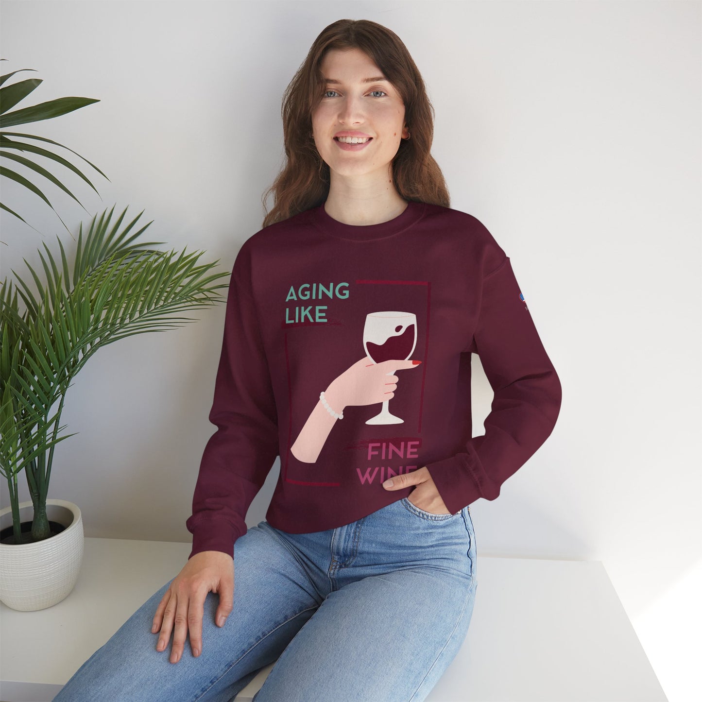 Fine Wine - Unisex Crewneck Sweatshirt