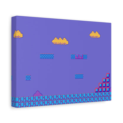 Retro Pixel Jump Canvas – Classic Platformer Tribute