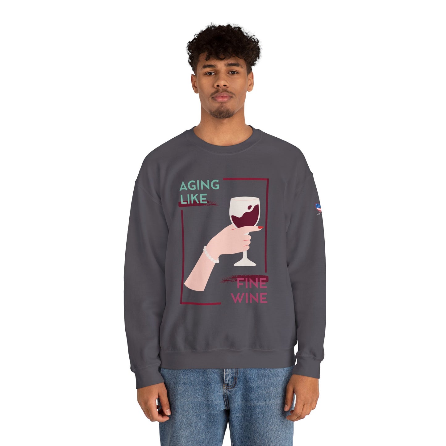 Fine Wine - Unisex Crewneck Sweatshirt