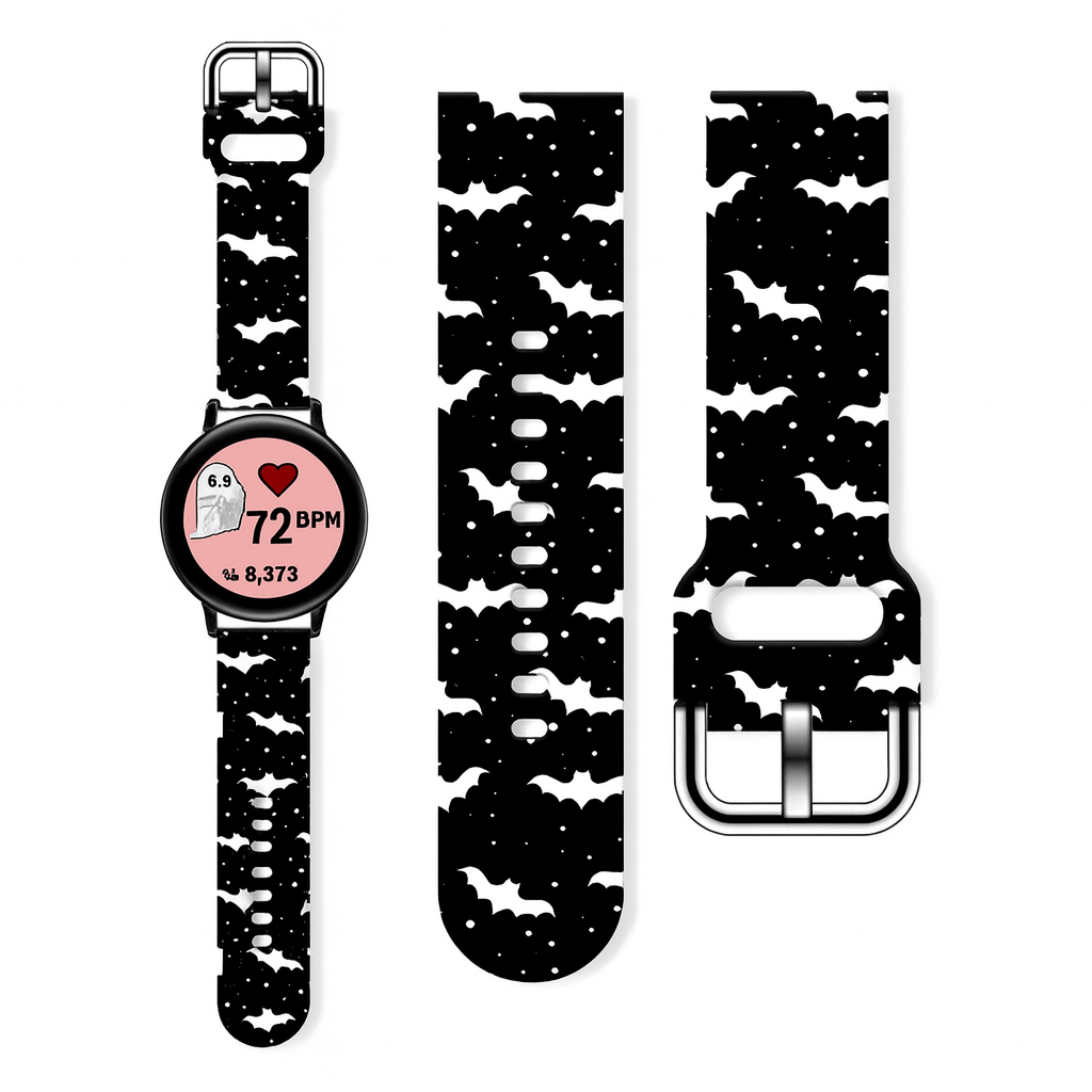 SmartPulse Halloween bands glowing with vibrant colors, perfect for festive celebrations and enhancing holiday spirit