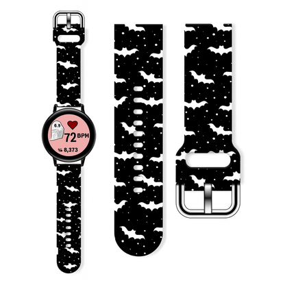 SmartPulse Halloween bands glowing with vibrant colors, perfect for festive celebrations and enhancing holiday spirit