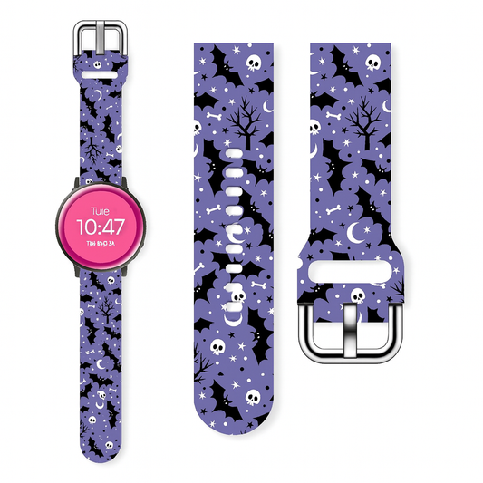 SmartPulse Halloween bands glowing with vibrant colors, perfect for festive celebrations and enhancing holiday spirit
