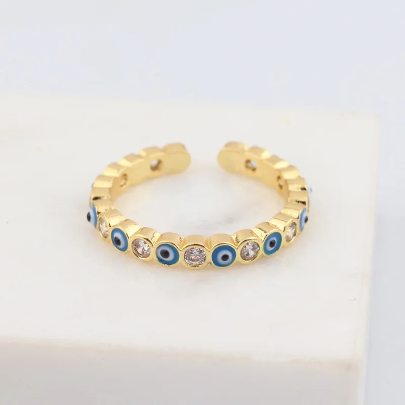 Charm Ring: Lucky Evil Eye Jewelry